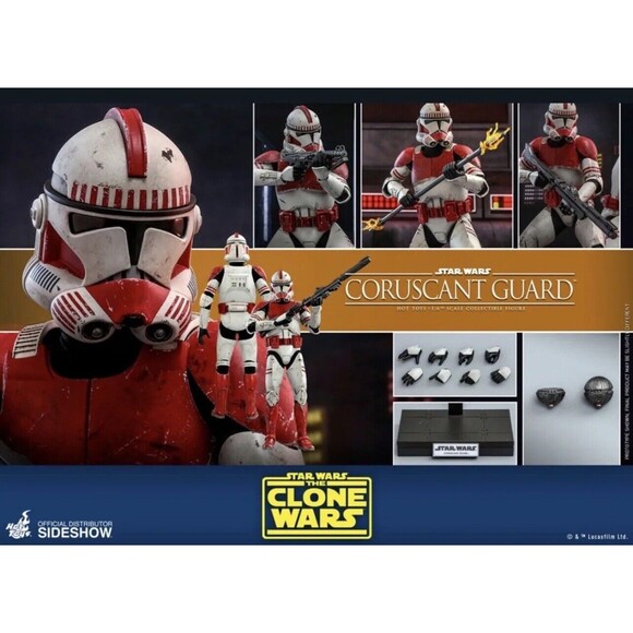 Hot Toys TMS025 Star Wars The Clone Wars Coruscant Guard 1/6 Figure SEALED - Picture 11 of 11
